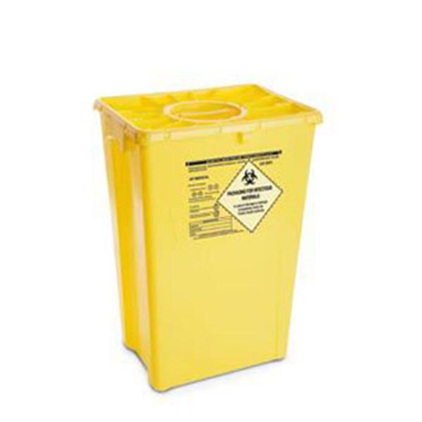 Container Sharps 12gal Polyethylene Horizontal Drop Yellow 8/Case